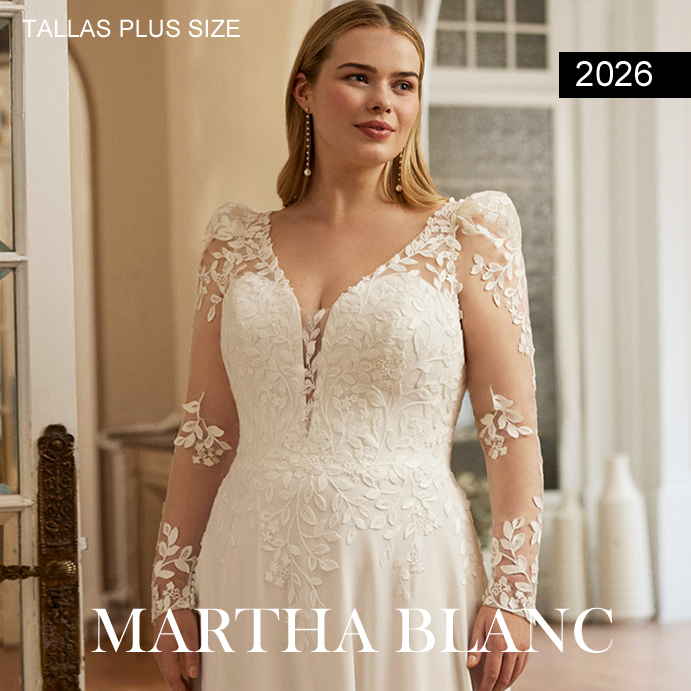 Vestidos de novia tallas grandes martha blanc