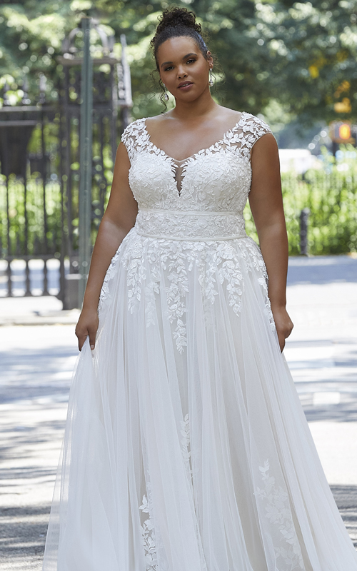 80 vestidos de novia tallas grandes 2024: consejos y diseños ideales